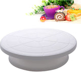 Rotating White Plastic Cake Turn Table For Cake & Pastry Decorating