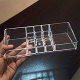 Acrylic Rectangle Shape Lipstick & Cosmetic Organizer