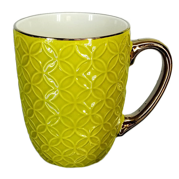Ceramic Imported Quality Large 220ml Mug With Golden Handle