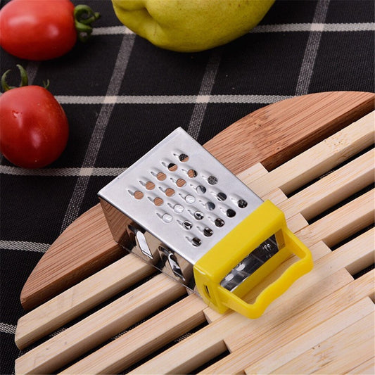 4-Sided Stainless Steel Mini Cheese, Vegetables & Garlic Grater