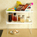 Maxware Stack-able / Attachable & Foldable Space Saver Mini Kitchen Shelf Rack ( One Piece )