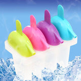 Omega 4pcs Multi-Color Ice Cream Lolly Plastic Mold
