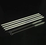 Pack Of 4pcs Re-Usable Stainless Steel Drinking Party Straws