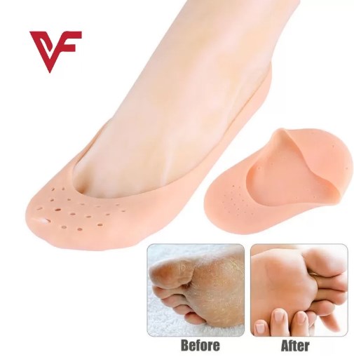 Silicone Heel Protector 2ps Pair Ankle Pain Relief Cushion Socks Foot Pads