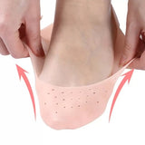 Silicone Heel Protector 2ps Pair Ankle Pain Relief Cushion Socks Foot Pads