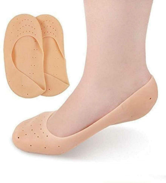 Silicone Heel Protector 2ps Pair Ankle Pain Relief Cushion Socks Foot Pads