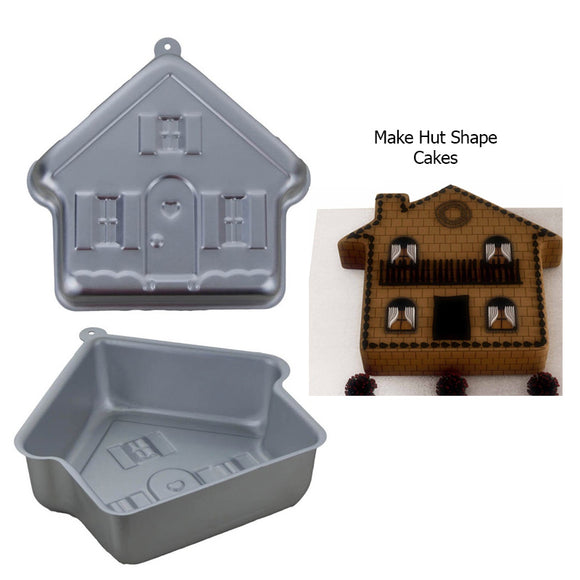 House Shape Silver 9 X 8 inches Cake Mould