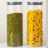 Delisoga 1400ml Large Size Glass Jar With Steel Top Air-Tight Cap