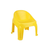 Appollo Kids' Plastic Chubby Chair ( Random Colors Will Be Sent)