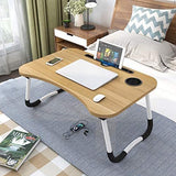 Brown Color Multi-Purpose Wooden Foldable Laptop Desk Table