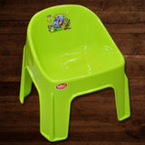 Appollo Kids' Plastic Chubby Chair ( Random Colors Will Be Sent)