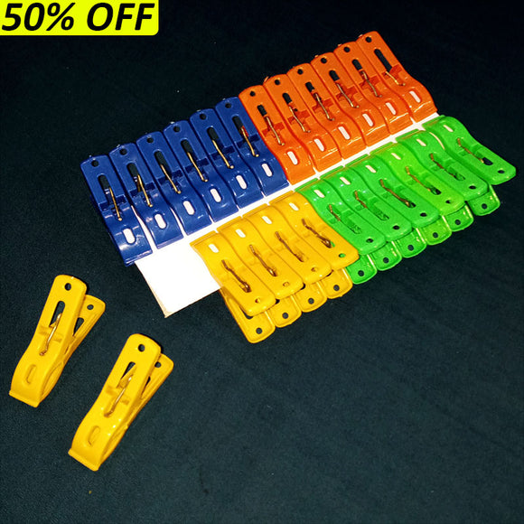 Pack Of 24pcs Plastic Laundry Small-Size Cloth Pegs Clips
