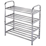Stainless Steel 4-Layer Imported Quality Shoes Rack