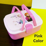 Bright Click Kids' School Plastic Tiffin & Lunch-Box ( Random Colors Will Be Sent)