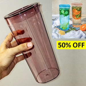 Appollo Fashion 1.2-Litres Plastic Acrylic Transparent Water Bottle ( Random Colors )