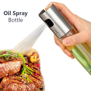 Oil & Vinegar Spray Bottle 100ml Glass Material