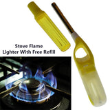 Flame Kitchen Gas Lighter Stove Igniter With Refill ( Random Colors Will Be Sent )