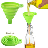Silicone Small-Size Kitchen Foldable Funnel ( Random Colors Will Be Sent )