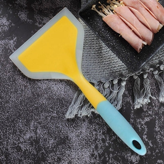 Full Silicon Heavy Flat Shape Kitchen Spatula ( Random Colors)