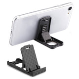 Foldable Mini Portable Plastic Normal-Quality Mobile Phone Horizontal Holder Stand ( Random Colors )