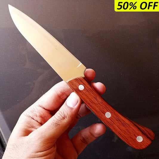 Stainless Steel 8.5 inches Kitchen Knife With Wooden Handle