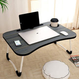 Brown Color Multi-Purpose Wooden Foldable Laptop Desk Table