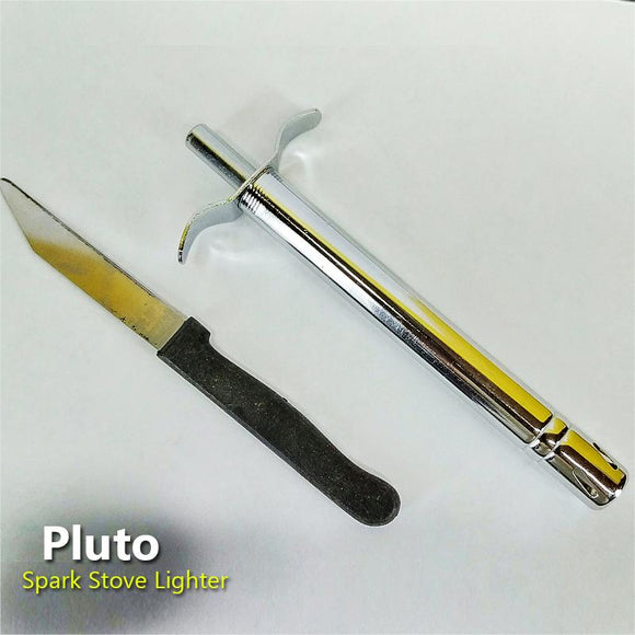 Pluto Stainless Steel Original Quality Electric Spark Gas Stove Lighter With Free Knife