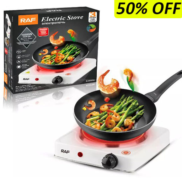 RAF Small 1000-Watts Electric Hot Plate For Food Cooking