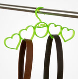 5-in-One Heart Shape Scarf & Dupata Hanger Holder & Organizer ( Random Colors )