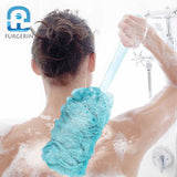 Long Handle Shower Body & Back Cleaning Mesh (Random Color)