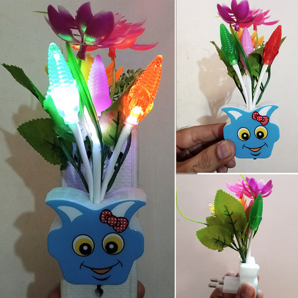 Romantic Auto Color Changing Flower Night Lamp